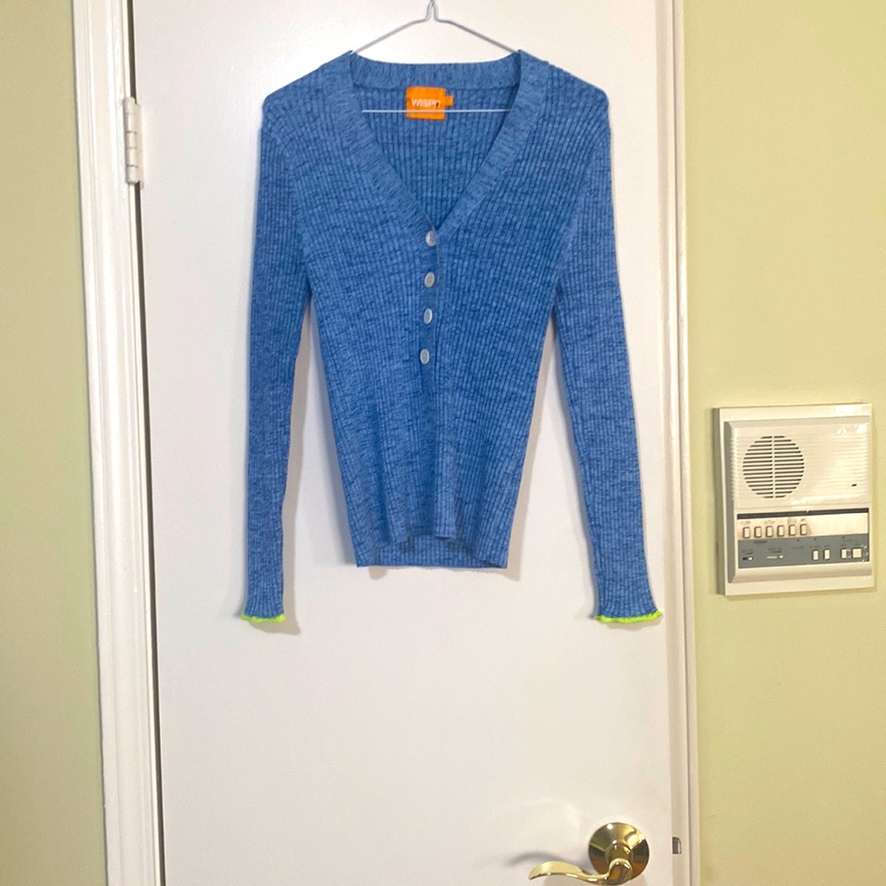 Wispr by Brodie blue sweater in excellent condition